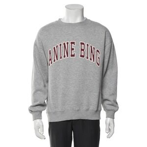 ANINE BING Spencer Sweatshirt Medium Heather Grey Size L